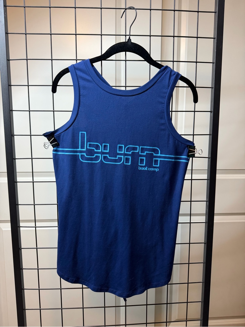 Burn Boot Camp Navy Graphic Tank Top